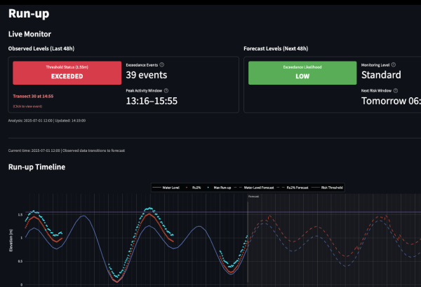 Detailed Wave Run-up and Overtopping